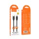 Кабель HOCO X115 Surpass fast charging data cable Type-C to Type-C 60W 3A 1m Black