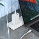 Кабель HOCO X115 Surpass fast charging data cable Type-C to Type-C 60W 3A 1m White
