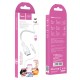 Кабель HOCO X67 Nano silicone charging data cable Type-C to Type-C 60W 3A 1.2m White