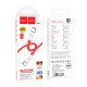 Кабель HOCO X87 Magic silicone PD charging data cable Type-C to Type-C 60W 3A 1m Red