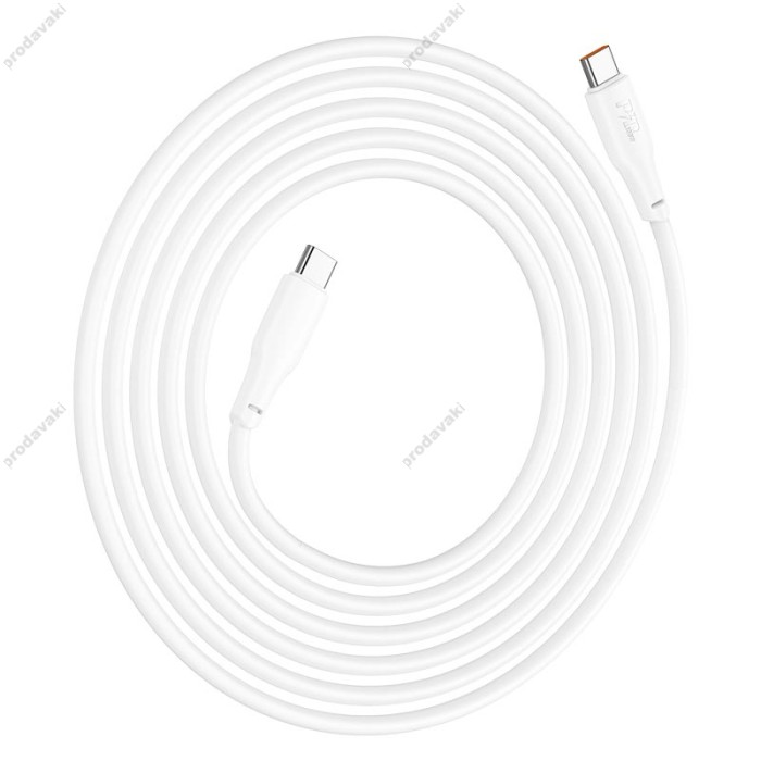 Кабель HOCO X93 Force fast charging data cable Type-C to Type-C 100W 5A 2m White