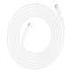 Кабель HOCO X93 Force fast charging data cable Type-C to Type-C 100W 5A 2m White