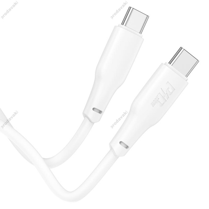 Кабель HOCO X93 Force fast charging data cable Type-C to Type-C 100W 5A 2m White