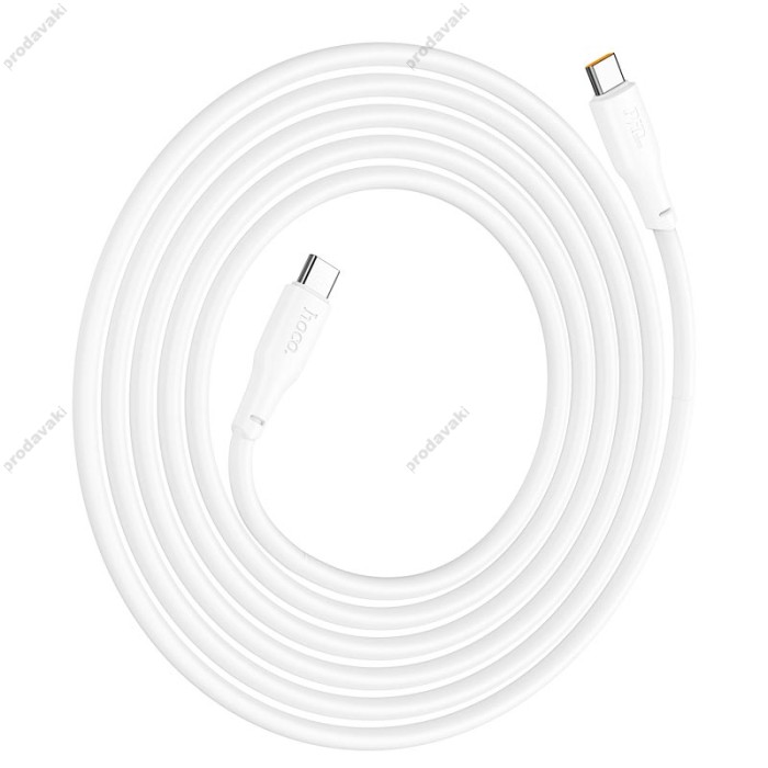 Кабель HOCO X93 Force fast charging data cable Type-C to Type-C 240W 5A 2m White