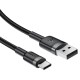 Кабель ACEFAST C22-04 aluminum alloy charging data cable USB to Type-C 3A 1.2m Black