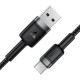 Кабель ACEFAST C22-04 aluminum alloy charging data cable USB to Type-C 3A 1.2m Black