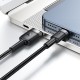 Кабель ACEFAST C22-04 aluminum alloy charging data cable USB to Type-C 3A 1.2m Black