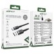 Кабель ACEFAST C22-04 aluminum alloy charging data cable USB to Type-C 3A 1.2m Black