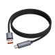 Кабель HOCO X112 Favor charging data cable with display USB to Type-C 100W 5A 1m Black