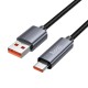 Кабель HOCO X112 Favor charging data cable with display USB to Type-C 100W 5A 1m Black