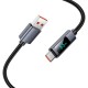 Кабель HOCO X112 Favor charging data cable with display USB to Type-C 100W 5A 1m Black