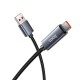 Кабель HOCO X112 Favor charging data cable with display USB to Type-C 100W 5A 1m Black