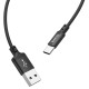 Кабель Hoco X14 Times speed charging cable USB to Type-C 3A 1m Black
