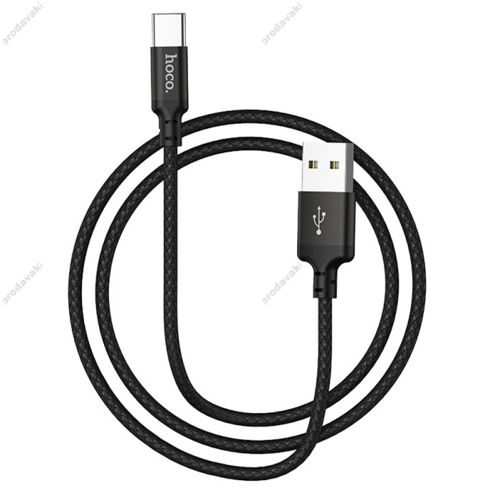 Кабель Hoco X14 Times speed charging cable USB to Type-C 3A 1m Black