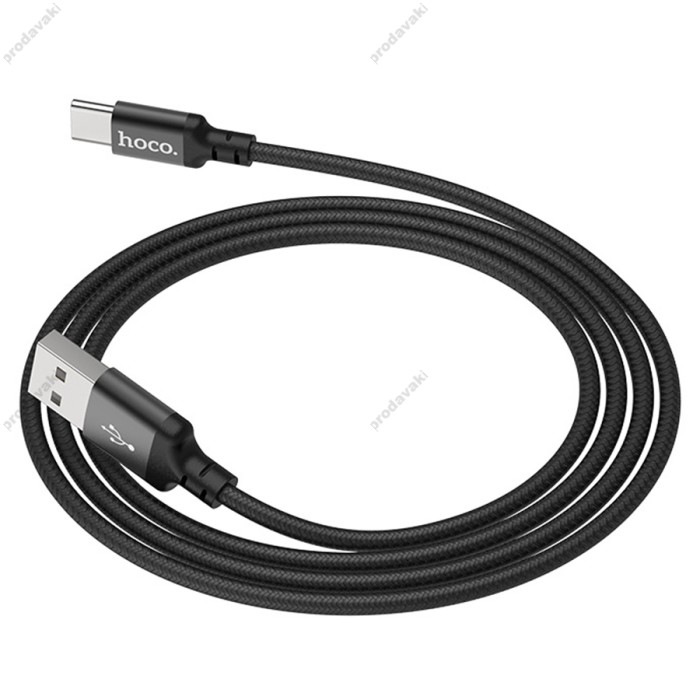 Кабель Hoco X14 Times speed charging cable USB to Type-C 3A 2m Black