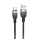 Кабель HOCO X109 Energy silicone charging data cable USB to Type-C 3A 2m Black