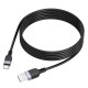 Кабель HOCO X109 Energy silicone charging data cable USB to Type-C 3A 2m Black