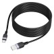 Кабель HOCO X109 Energy silicone charging data cable USB to Type-C 3A 3m Black