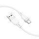 Кабель HOCO X109 Energy silicone charging data cable USB to Type-C 3A 1m White
