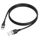 Кабель HOCO X109 Energy silicone charging data cable USB to Type-C 3A 1m Black