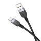 Кабель HOCO X109 Energy silicone charging data cable USB to Type-C 3A 2m Black