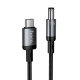 Кабель живлення для роутера HOCO X129 Advantage charging cable Type-C to DC 5.5мм на 2.1/2.5мм 12V Black