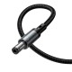 Кабель живлення для роутера HOCO X129 Advantage charging cable Type-C to DC 5.5мм на 2.1/2.5мм 12V Black