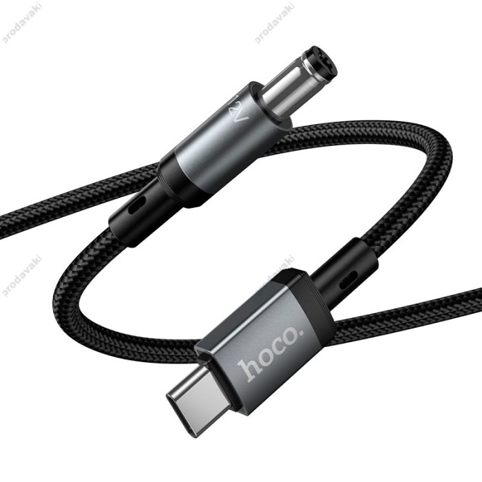 Кабель живлення для роутера HOCO X129 Advantage charging cable Type-C to DC 5.5мм на 2.1/2.5мм 12V Black