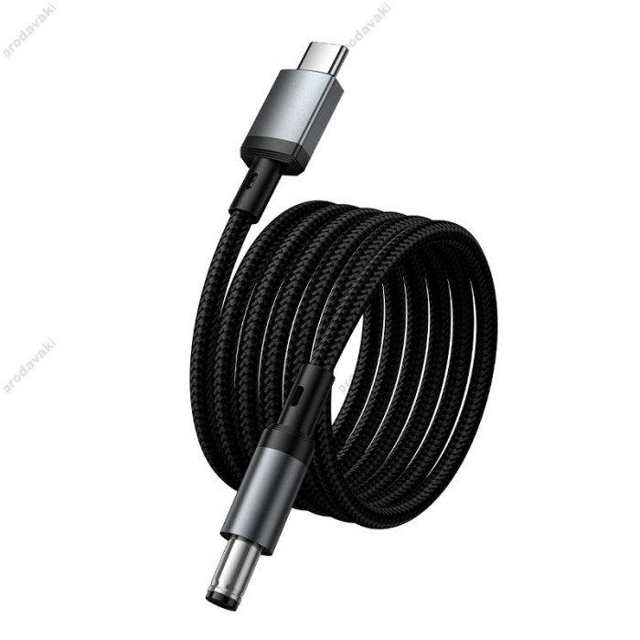 Кабель живлення для роутера HOCO X129 Advantage charging cable Type-C to DC 5.5мм на 2.1/2.5мм 12V Black