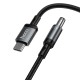 Кабель живлення для роутера HOCO X129 Advantage charging cable Type-C to DC 5.5мм на 2.1/2.5мм 12V Black