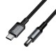Кабель живлення для роутера HOCO X129 Advantage charging cable Type-C to DC 5.5мм на 2.1/2.5мм 12V Black