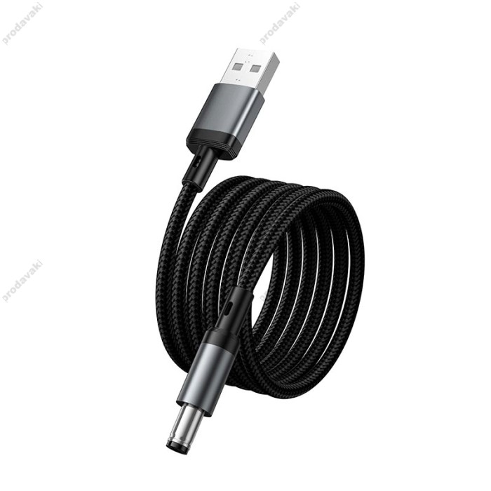 Кабель живлення для роутера HOCO X129 Advantage charging cable USB to DC 5.5мм на 2.1/2.5мм 5V Black