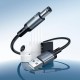Кабель живлення для роутера HOCO X129 Advantage charging cable USB to DC 5.5мм на 2.1/2.5мм 5V Black