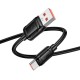 Кабель HOCO X115 Surpass charging data cable USB to Type-C 100W 5A 1m Black