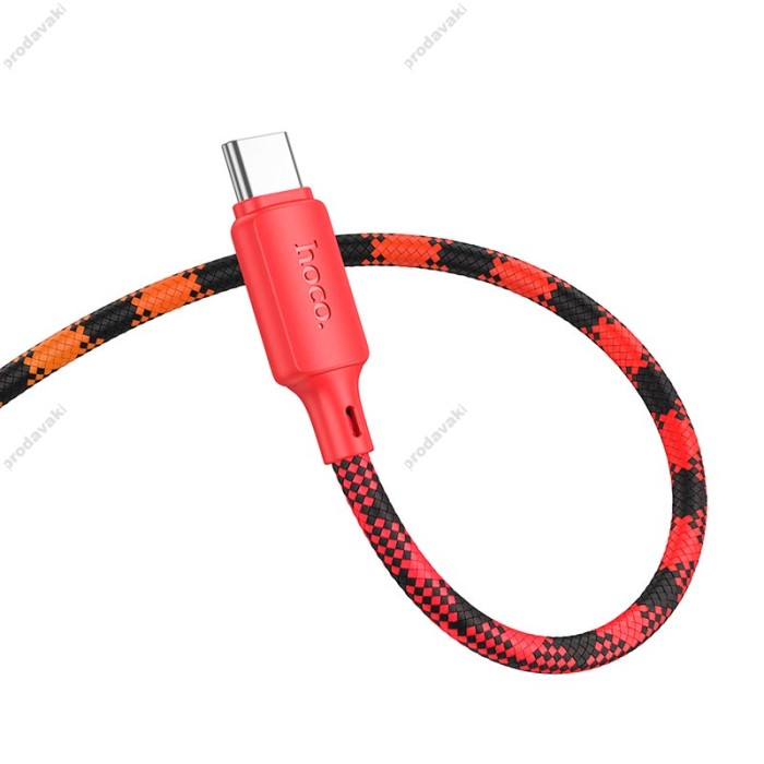 Кабель HOCO X116 Meridian charging data cable USB to Type-C 3A 1m Red