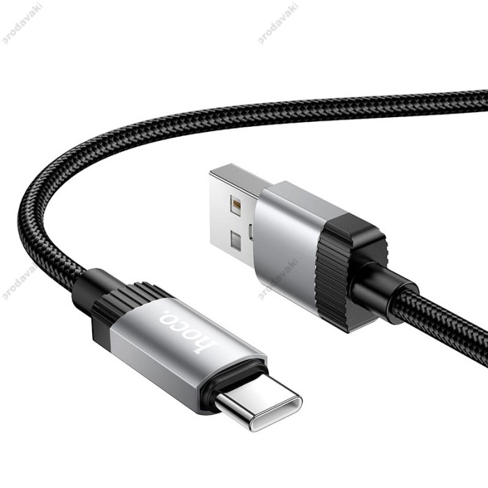 Кабель HOCO X117 Star charging data cable USB to Type-C 3A 1m Black