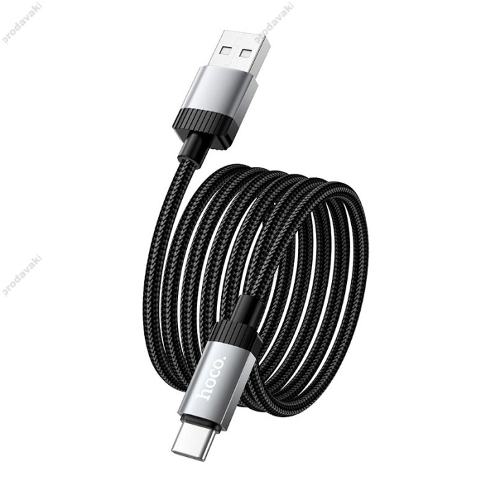 Кабель HOCO X117 Star charging data cable USB to Type-C 3A 1m Black