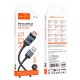 Кабель HOCO X118 Generous charging data cable with display USB to Type-C 5A 1m Black