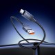 Кабель HOCO X118 Generous charging data cable with display USB to Type-C 5A 1m Black