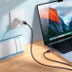 Кабель HOCO X118 Generous charging data cable with display USB to Type-C 5A 1m Black