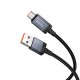 Кабель HOCO X118 Generous charging data cable with display USB to Type-C 5A 1m Black