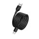 Кабель HOCO X120 Beneficio silicone charging data cable USB to Type-C 60W 3A 1m Black
