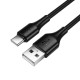 Кабель HOCO X120 Beneficio silicone charging data cable USB to Type-C 60W 3A 1m Black