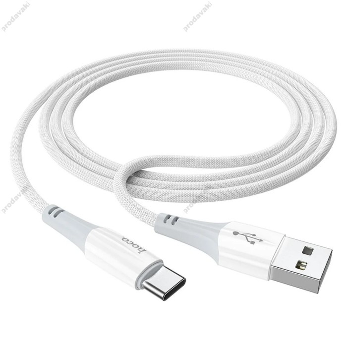 Кабель HOCO X70 Ferry charging data cable USB to Type-C 3A 1m White