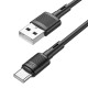Кабель HOCO X83 Victory charging data cable USB to Type-C 3A 1m Black