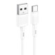 Кабель HOCO X83 Victory charging data cable USB to Type-C 3A 1m White