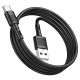 Кабель HOCO X83 Victory charging data cable USB to Type-C 3A 1m Black