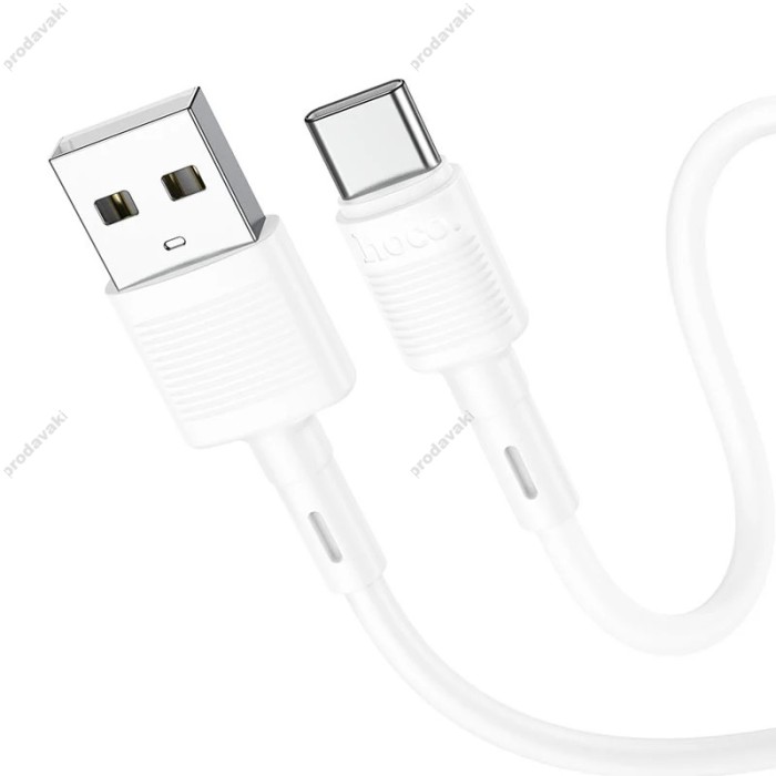 Кабель HOCO X83 Victory charging data cable USB to Type-C 3A 1m White