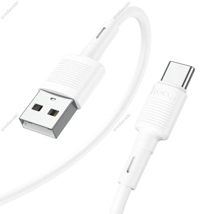 Кабель HOCO X83 Victory charging data cable USB to Type-C 3A 1m White