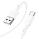 Кабель HOCO X83 Victory charging data cable USB to Type-C 3A 1m White
